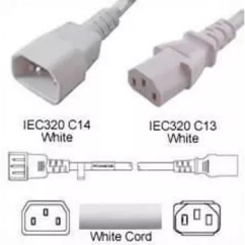 Mercodan produžni kabel za struju, bijeli (4646016)
