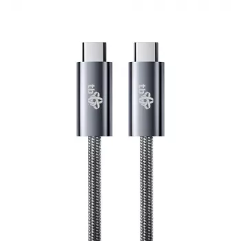 TB pleteni USB 3.2 Gen 1 kabel USB-C na USB-C, 1 m, 100 W, crni
