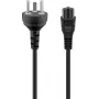 Goobay mrežni kabel, 2 m, crni (30857)