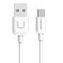 USAMS US-SJ098 U-Turn Micro-USB na USB kabel za prijenos podataka i brzo punjenje, 2 A, 1 m, bijeli