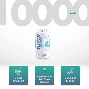 Uniross Power Plus D / LR20 alkalne baterije, 2 kom.