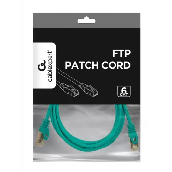 Gembird Cat6 F/UTP patch kabel RJ45, 2 m, zeleni