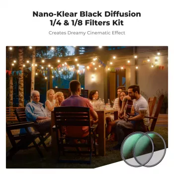K&F Concept 2-u-1 Black Diffusion set filtara 1/4 i 1/8, 67 mm (SKU.1714V1)
