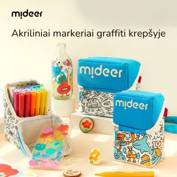 Mideer akrilni flomasteri u etuiju, 36 boja