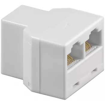 goobay T-adapter ISDN razdjelnik bijeli