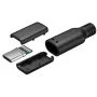 Goobay USB-C utikač, verzija za lemljenje, crni - 15 W, 3 A