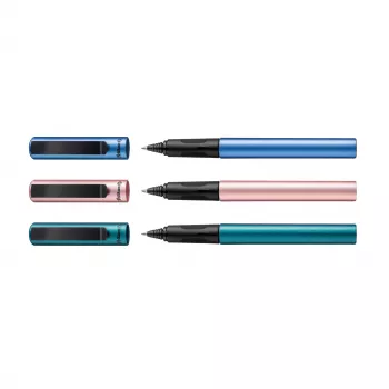 Pelikan Pina Colada rollerball olovka, 12 komada u displayu, metalno kućište i poklopac, crna (605502)