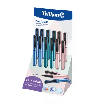 Pelikan Pina Colada rollerball olovka, 12 komada u displayu, metalno kućište i poklopac, crna (605502)