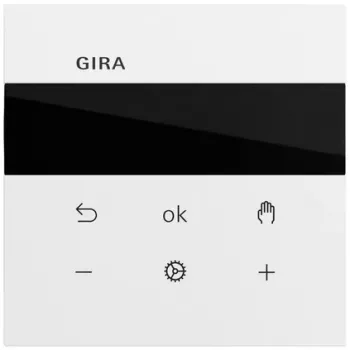 Gira S3000 sobni termostat s zaslonom, System 70, čisto bijela (539370)