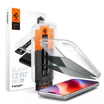 Spigen Glas.TR EZ Fit Pro HD AC Privacy zaštitna folija za zaslon za iPhone 18 Pro Max, 2 kom