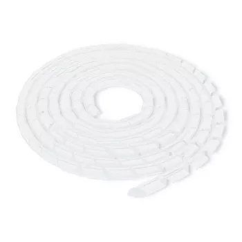 Qoltec organizator kabela 6mm 10,0m, bijeli