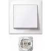MERTEN Jumbo Switch MEG3341-1419, Thermoplastic, Polar White, AC 250 V