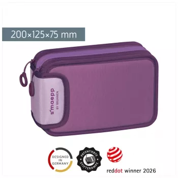 BRUNNEN pernica s priborom s'maepp Sweet Colour Code ljubičasta 34-dijelna, 20,0 x 7,5 cm