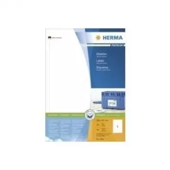 HERMA Premium – trajno samoljepljive, mat laminirane papirnate etikete – bijele – 297 x 200 mm – 100 etiketa (100 listova x 1)