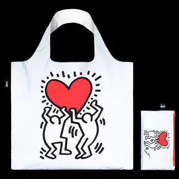 LOQI Keith Haring torba – Dancing Heart (reflektirajuća)