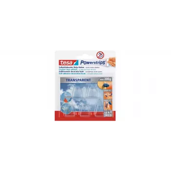 tesa Powerstrips® DECO kuke MALE, prozirne, 15 komada (58900)