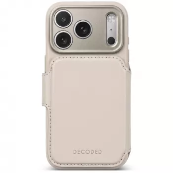 Decoded Leather Detachable Wallet kožna futrola za iPhone 18 Pro Max / 17 Pro Max, MagSafe, Taupe