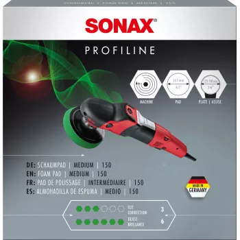 SONAX PROFILINE 150 spužvasti jastučić za poliranje, srednji, zeleni