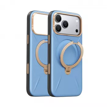 TORRAS Ostand Q3 VegSkin futrola za iPhone 18 Pro / 17 Pro, kompatibilna s MagSafe, plava