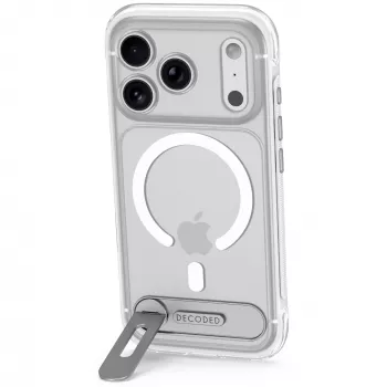 Decoded AntiMicrobial Hybrid Stand Backcover – futrola sa stalkom za iPhone 18 Pro Max / 17 Pro Max, kompatibilna s MagSafe (frosted white)