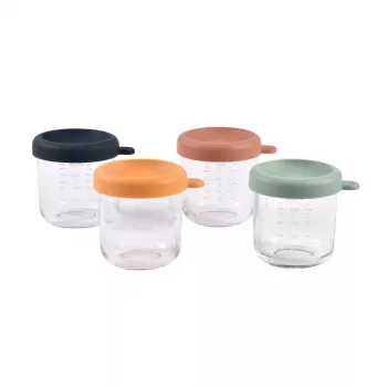 Beaba set staklenih posuda s poklopcem 4 x 250 ml Sunrise