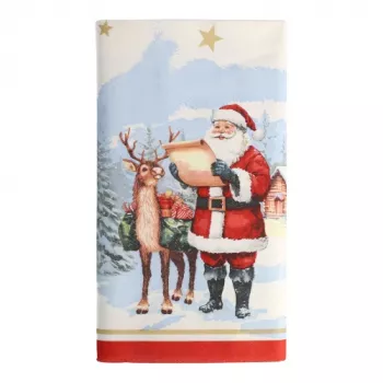PAPSTAR stolnjak Dear Santa 37224, bijeli, 120,0 x 180,0 cm