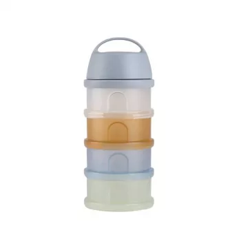 BEABA posuda za mlijeko u prahu, 4 pretinca, “Translucent Pebble”