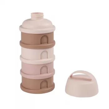 BEABA posuda za mlijeko u prahu, 4 pretinca, “Cotton Candy”