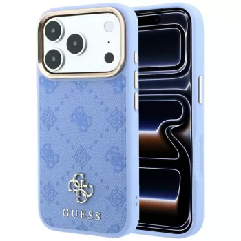 Guess Peony 4G Small Logo MagSafe futrola za iPhone 18 Pro Max / 17 Pro Max, svijetloplava