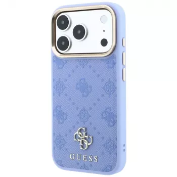 Guess Peony 4G Small Logo MagSafe futrola za iPhone 18 Pro Max / 17 Pro Max, svijetloplava