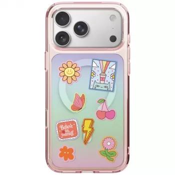 UNIQ Coehl Estelle futrola za iPhone 18 Pro / 17 Pro, magnetsko punjenje, ružičasta