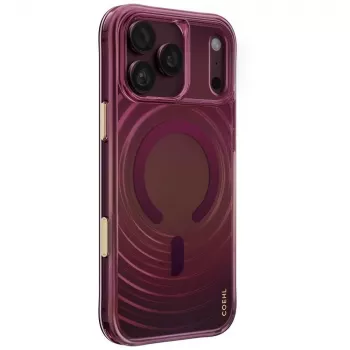 UNIQ Coehl Vela futrola za iPhone 18 Pro Max / 17 Pro Max, magnetsko punjenje, bordo