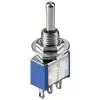 Goobay Miniature Toggle Switch ON-OFF-ON with Solder Lugs