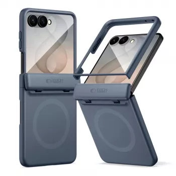Tech-Protect Kevlar Aura MagSafe futrola za Samsung Galaxy Z Flip 8, mornarsko plava