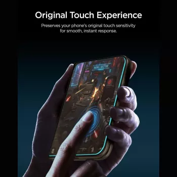Spigen Glas.TR EZ Fit Pro HD AC paket od 2 kaljena stakla iPhone Duo prozirno
