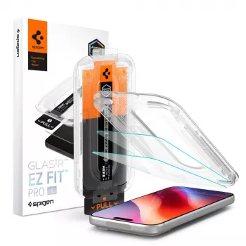 Spigen Glas.TR EZ Fit Pro HD AC 2-pak kaljeno staklo iPhone 16 Pro Max / 17 Pro Max / 18 Pro Max prozirno