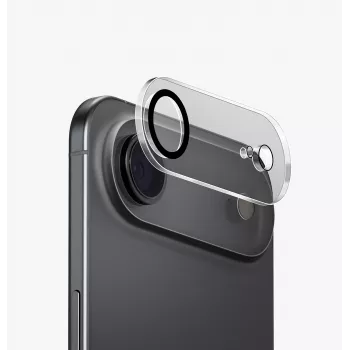UNIQ Optix Clearshield Frameguard zaštitno staklo za objektiv kamere za iPhone Air, kristalno prozirno, s aplikatorom