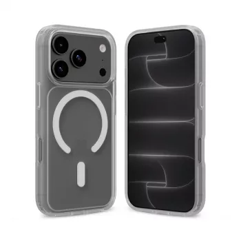 Crong Matte Magnetic MagSafe maska za iPhone 18 Pro / 17 Pro, bijela