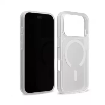 Crong Matte Magnetic MagSafe maska za iPhone 18 Pro / 17 Pro, bijela