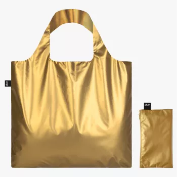 LOQI METALLIC zlatna ručna torba