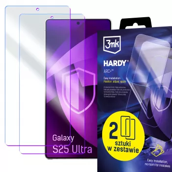 3mk Hardy ARC+ 4-slojna folija za zaštitu zaslona za Samsung Galaxy S25 Ultra