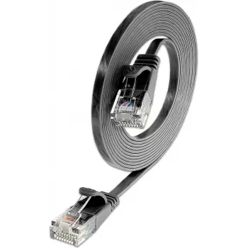 Wirewin Slim Cat6 U/UTP patch kabel RJ45, 0,1 m, crni
