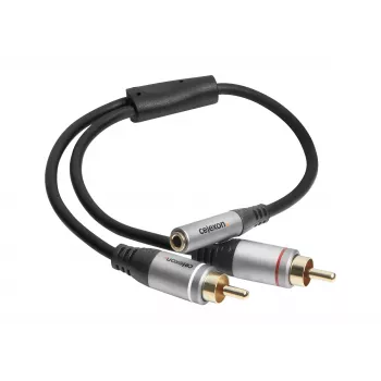 celexon Professional 2x RCA na stereo jack M/F audio adapter