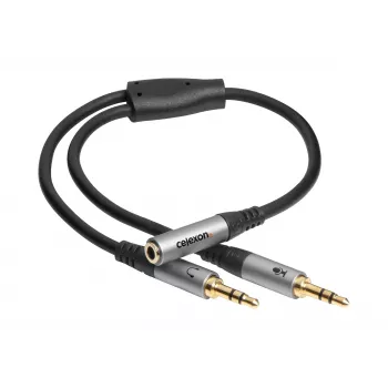 celexon Professional 2x stereo 3,5 mm audio adapter, M/F