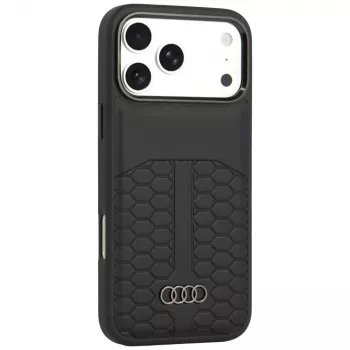 Audi kožna futrola MagSafe za iPhone 18 Pro Max / 17 Pro Max, crna