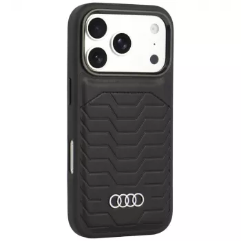Audi GT umjetna koža MagSafe futrola za iPhone 18 Pro / 17 Pro, crna