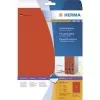 HERMA Special trajno ljepljive etikete za dokumente, mat neprozirni papir, crvene, 38 x 297 mm, 100 kom (20 listova x 5)