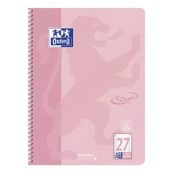 Oxford blok za fakultet Touch Pastell, DIN A4+, liniran (linija 27), 80 listova, Optik Paper, 4 rupe