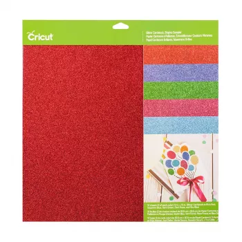 Cricut uzorak glitter kartona 30 x 30 cm, 10 listova, Brights (P)
