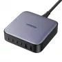 Ugreen 200W GaN punjač, 4x USB-C, 2x USB-A, crni